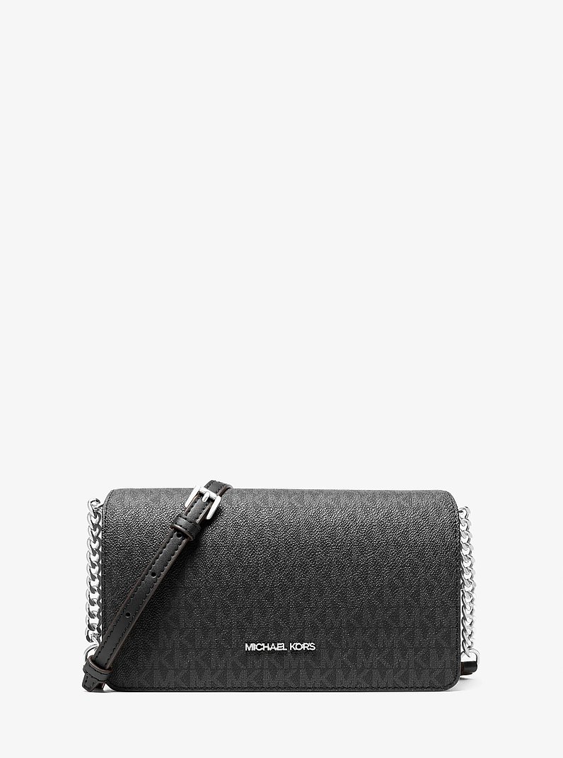 Jet Set Medium Signature Logo Crossbody Bag in NEGRO | Michael Kors