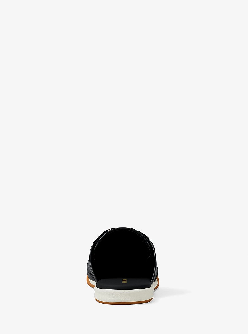 Nolan Nylon and Suede Mule in BLACK | Michael Kors