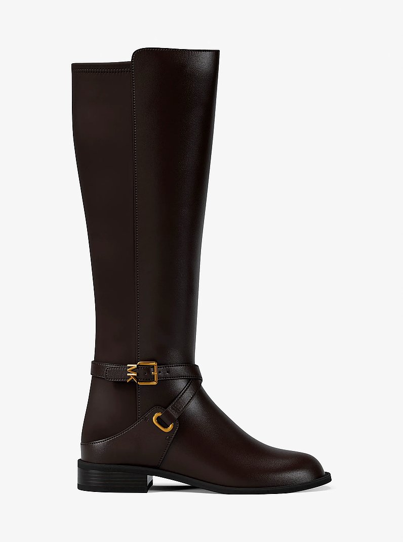 Rachel Leather Boot in CHOCOLATE | Michael Kors