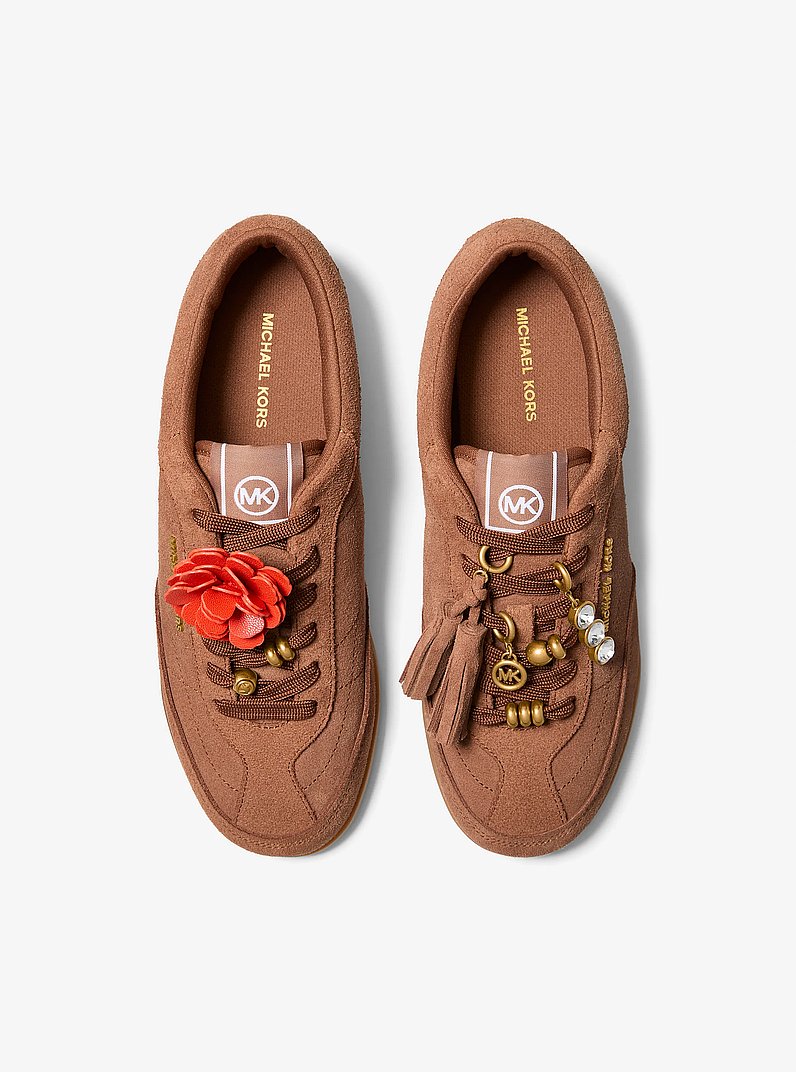Calzado deportivo Nolan de gamuza adornado in LUGGAGE | Michael Kors