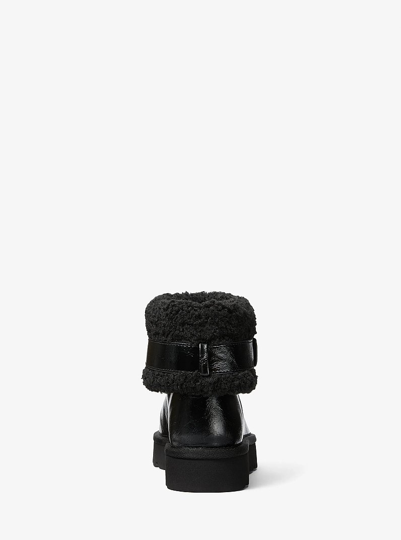 Winnie Faux Shearling Boot in BLACK | Michael Kors