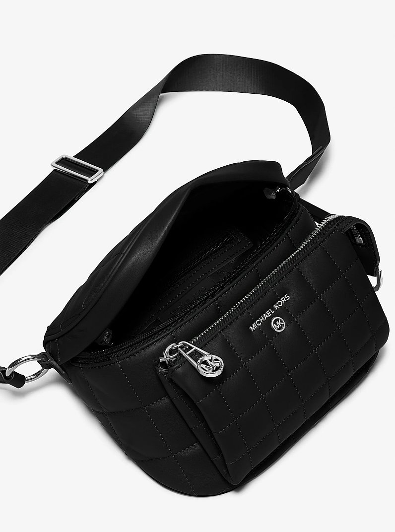 Sling-Tasche Slater Medium aus abgestepptem Leder in SCHWARZ | Michael Kors