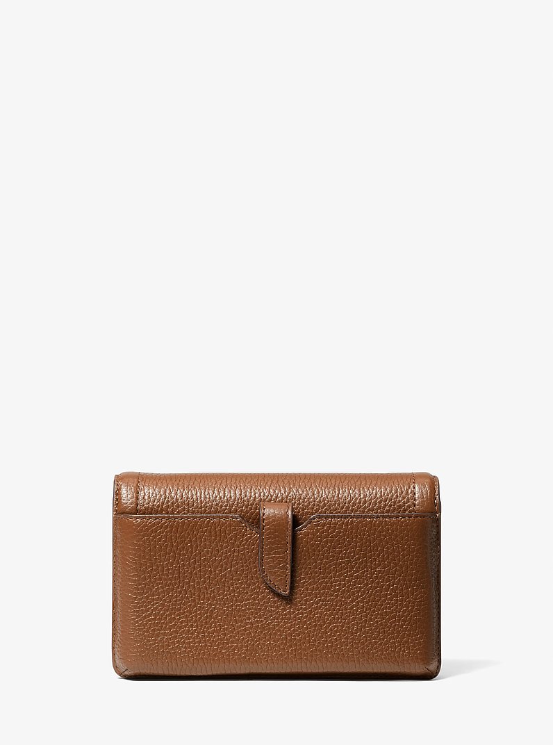 Bandolera Jet Set peque&ntilde;a para smartphone convertible de piel granulada in LUGGAGE | Michael Kors