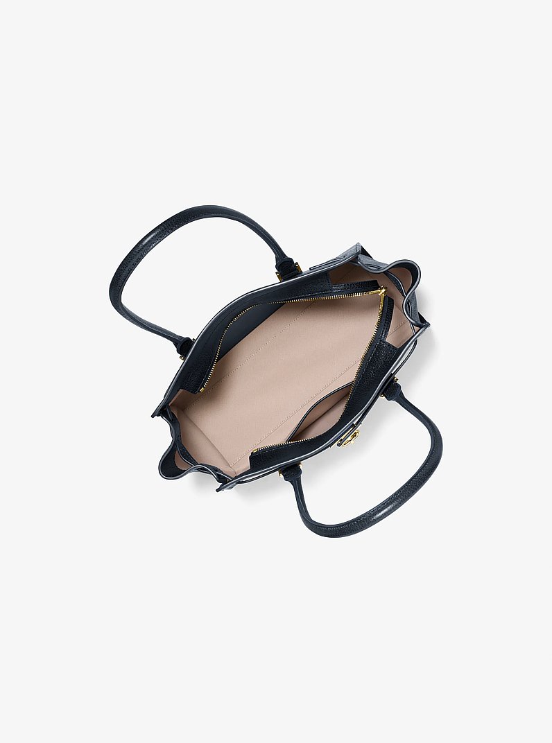 Bolso satchel Hamilton Moderne peque&ntilde;o de piel in DRESS BLUES | Michael Kors