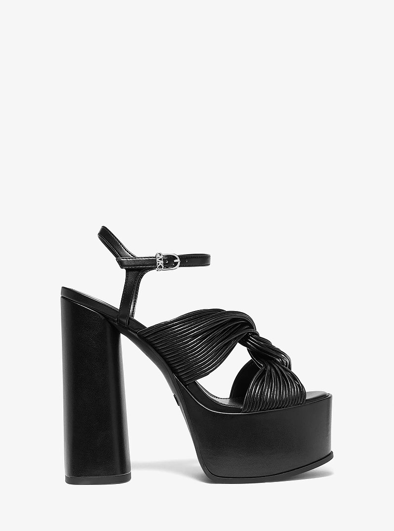 Alessia Platform Sandal in BLACK | Michael Kors