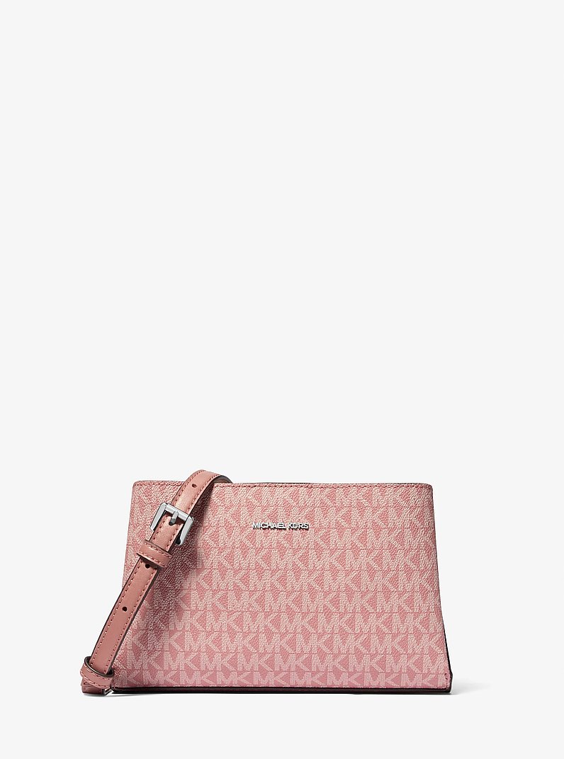 Ruthie Small Signature Logo Crossbody Bag in ROSE | Michael Kors