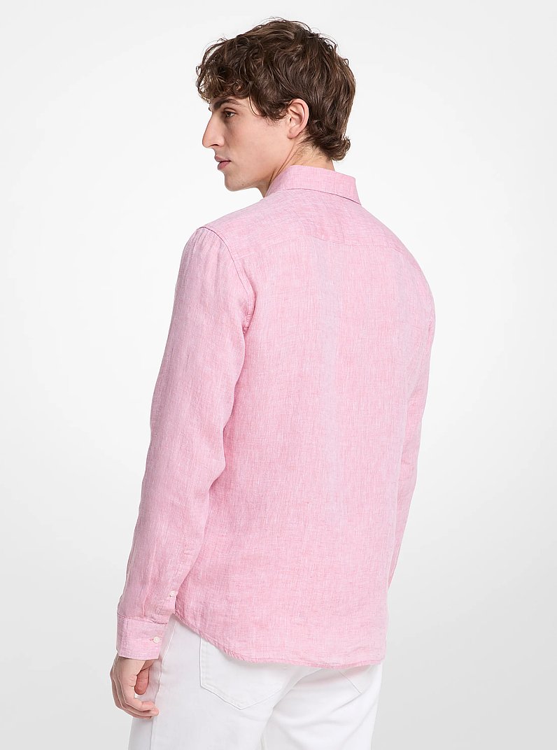 Hemd aus Leinen in BLASSROSA | Michael Kors