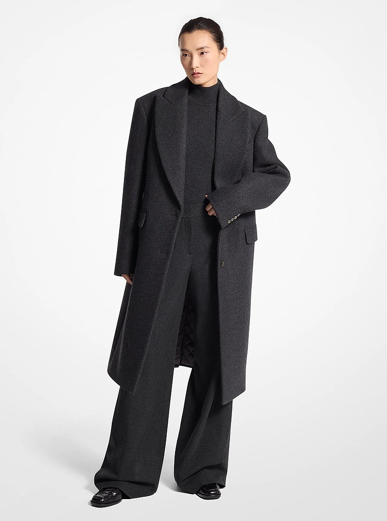 Wool Melton Chesterfield Coat