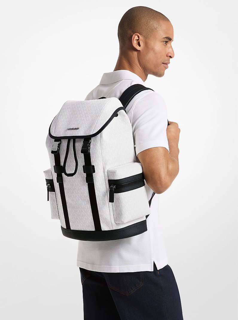 Cooper Logo Backpack in BRIGHT WHT | Michael Kors