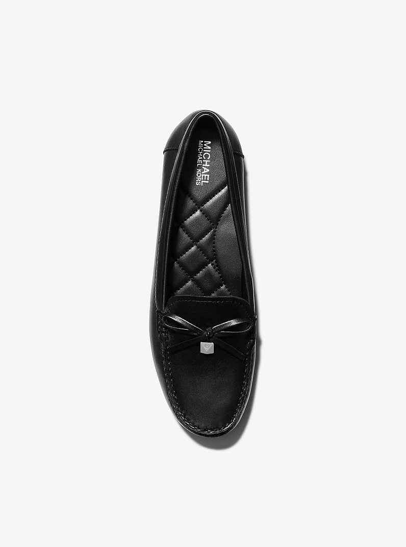 Juliette Leather Loafer in BLACK | Michael Kors