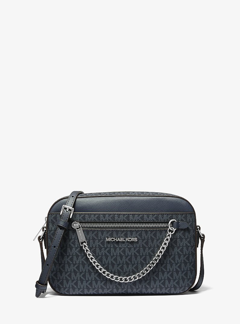 Jet Set Large Logo Crossbody Bag in ADMIRAL | Michael Kors