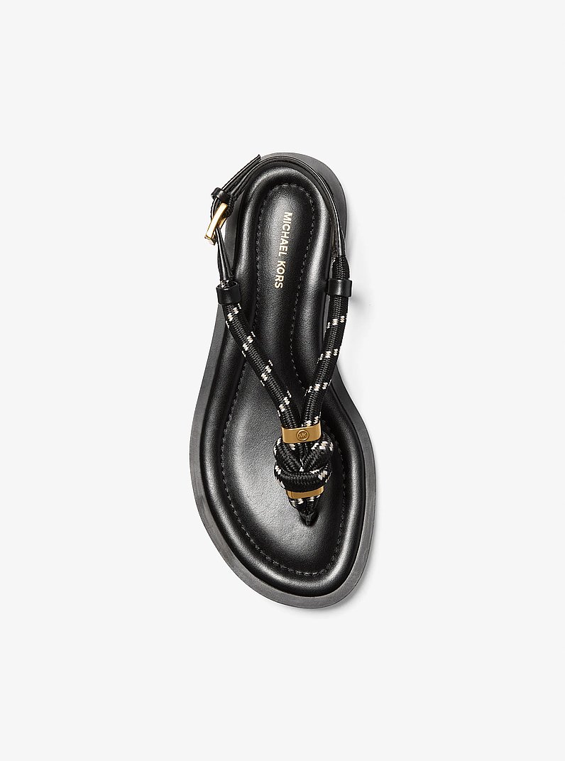 Hera Corded Sandal in BLACK | Michael Kors