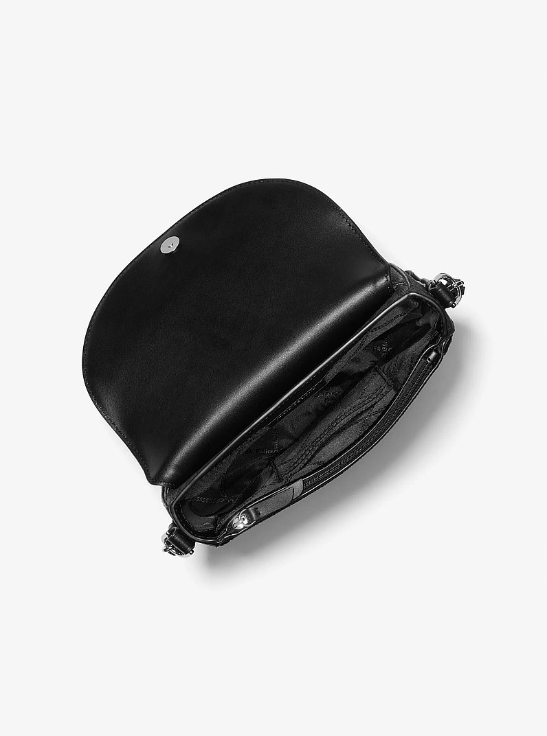 Jet Set Charm Medium Leather and Logo Crossbody Bag