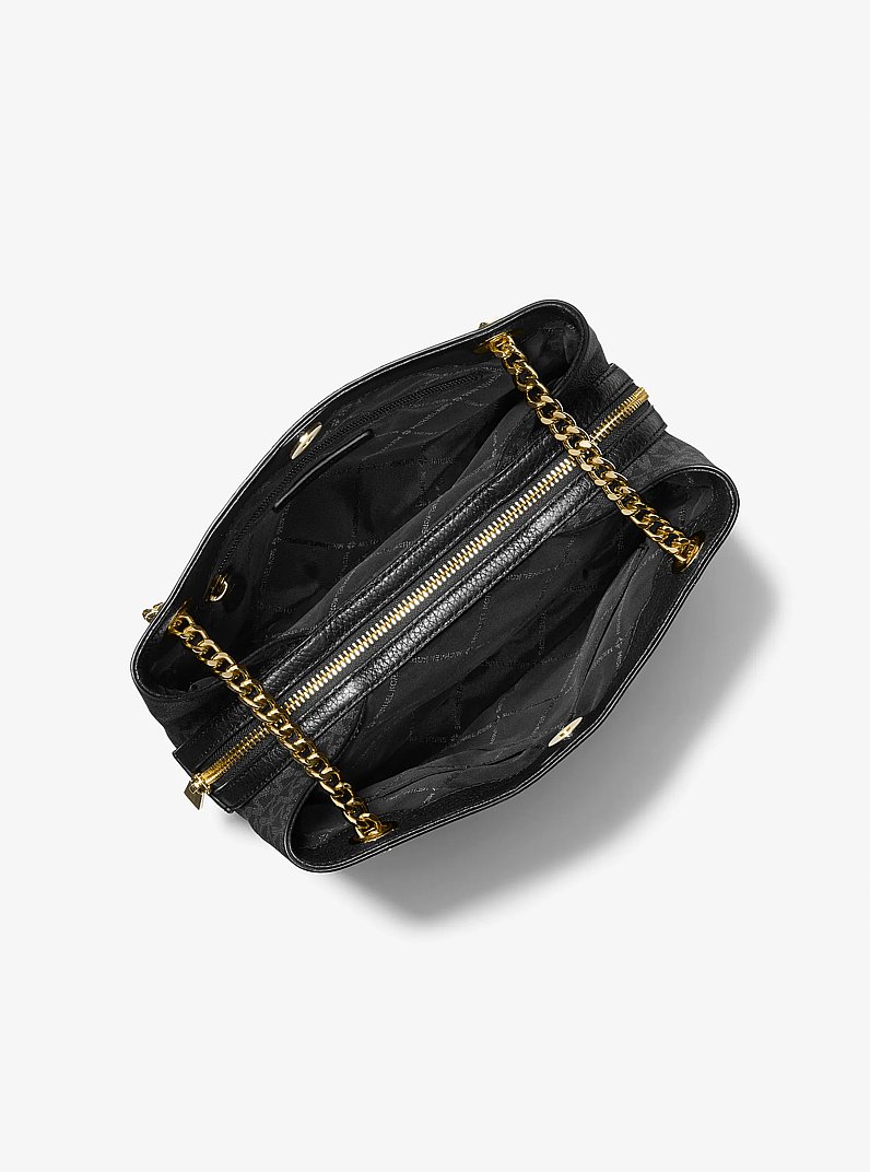 Jet Set Medium Logo Chain Shoulder Bag