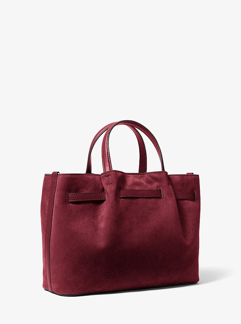 Carson Medium Satchel in MAROON | Michael Kors