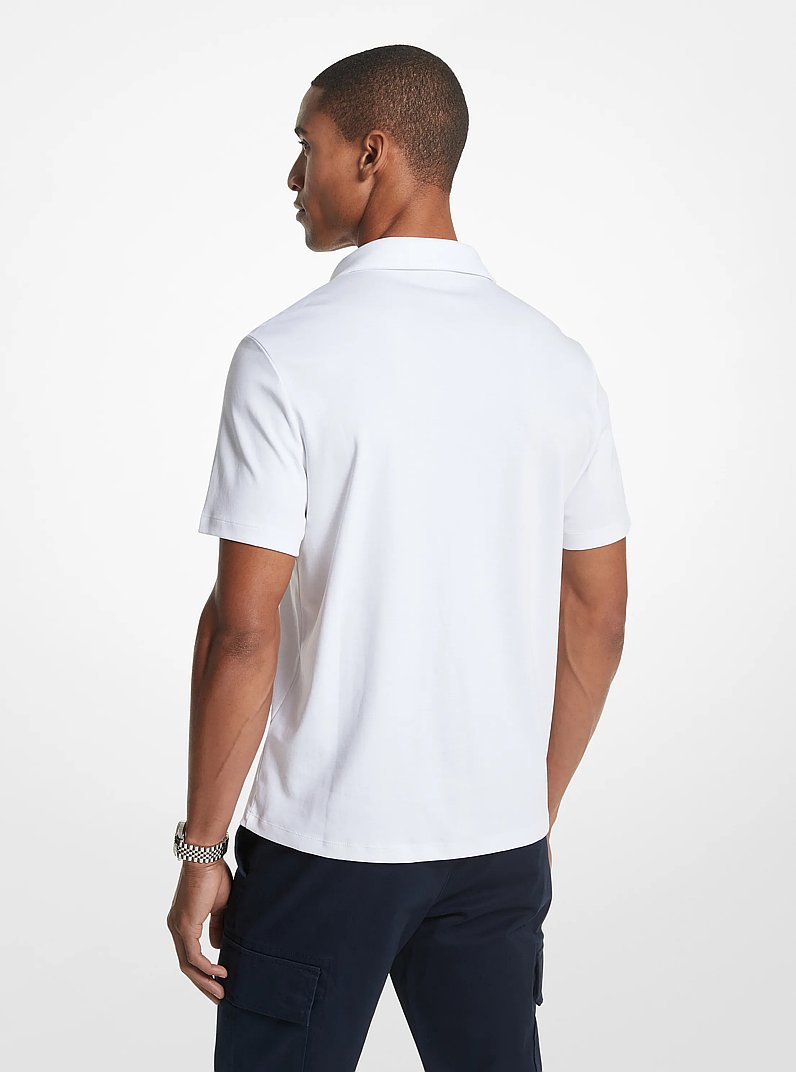 Cotton Polo Shirt in WHITE | Michael Kors