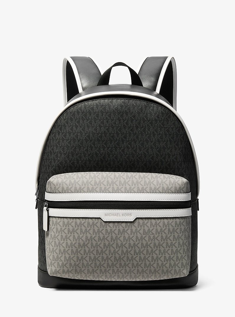 Cooper Signature Logo Backpack in BLACK COMBO | Michael Kors
