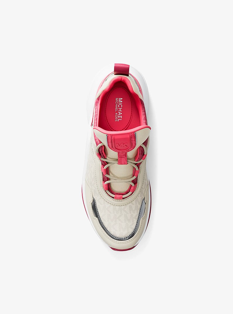Espadrille Olympia en mat&eacute;riaux multiples in FRAMBOISE FONC&Eacute; | Michael Kors