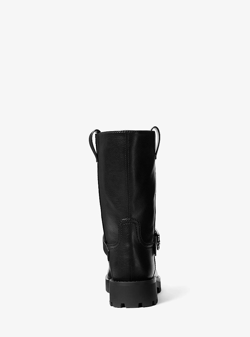 Mattie Moto Boot in BLACK | Michael Kors