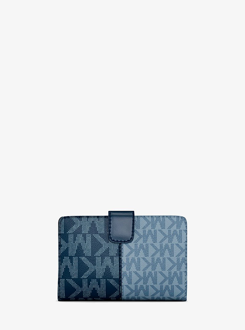 FILE_2021_4 #LOGO刻印レザーウォレット(T.BLUE) Ashland Leather B-Grade Johnny the Fox Billfold
