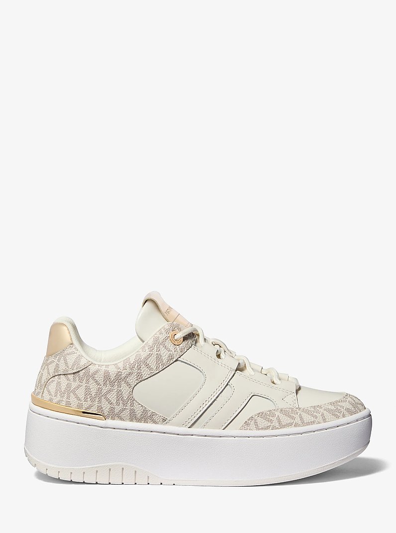Sneaker Ryder in materiale misto con plateau in VANIGLIA | Michael Kors