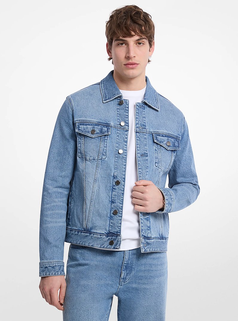 Denim Trucker Jacket in ANGEL BLUE WASH | Michael Kors
