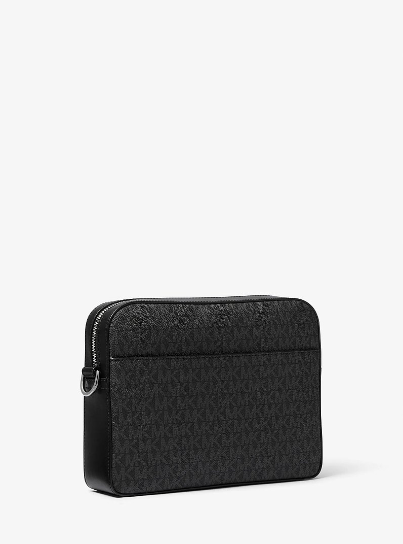 Borsa a tracolla 2 in 1 Hudson con logo in NERO | Michael Kors