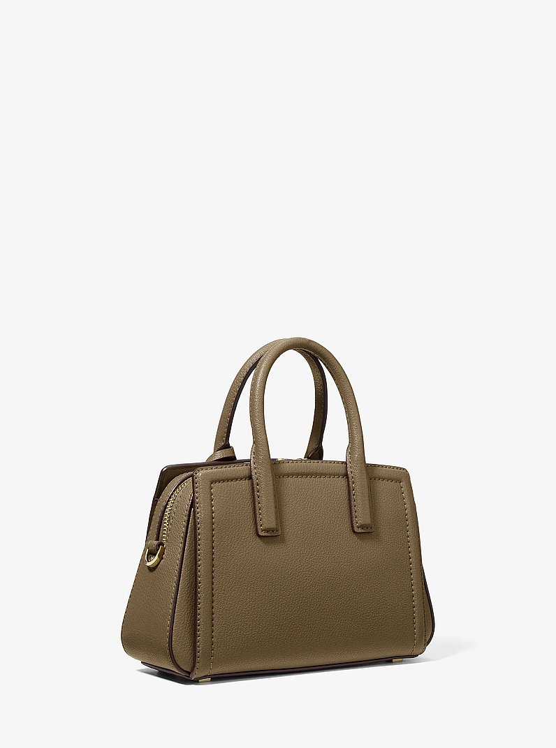 Bandolera Laila extrapeque&ntilde;a de piel in LODEN | Michael Kors