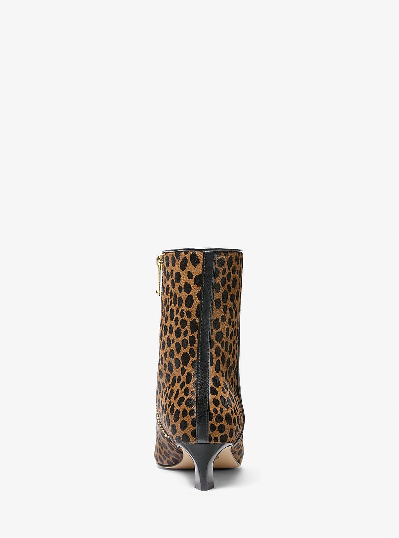 Cosmo Cheetah Print Calf Hair Boot in HUSK MULTI | Michael Kors