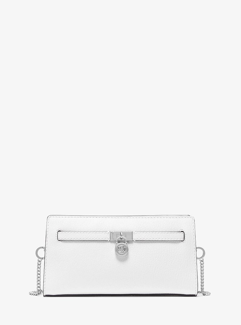 Tr&egrave;s petit sac &agrave; bandouli&egrave;re Hamilton Moderne convertible en cuir in BLANC OPTIQUE | Michael Kors