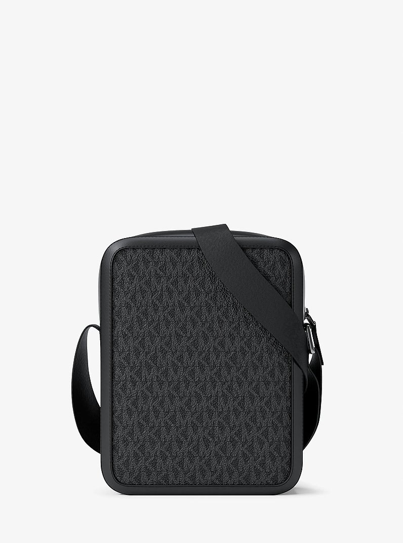 Cooper Striped Signature Logo Flight Bag in CEREZA | Michael Kors