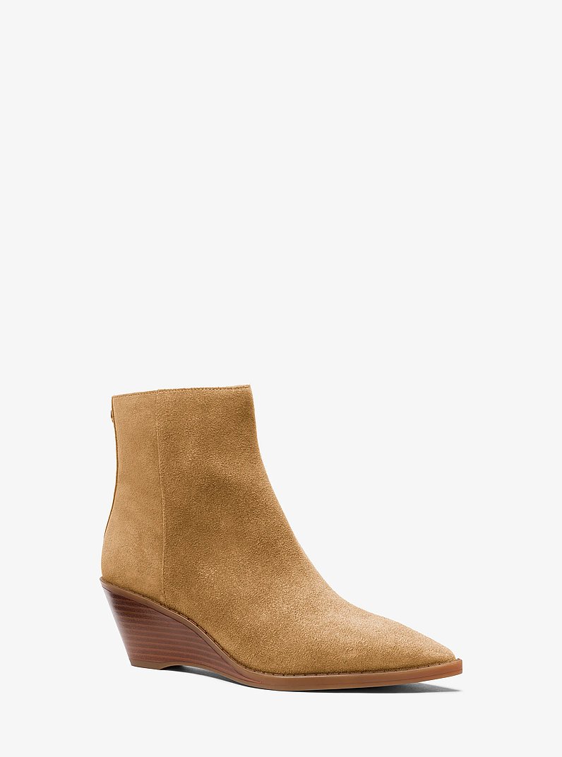 Austin Suede Ankle Boot in BURNT KHAKI | Michael Kors