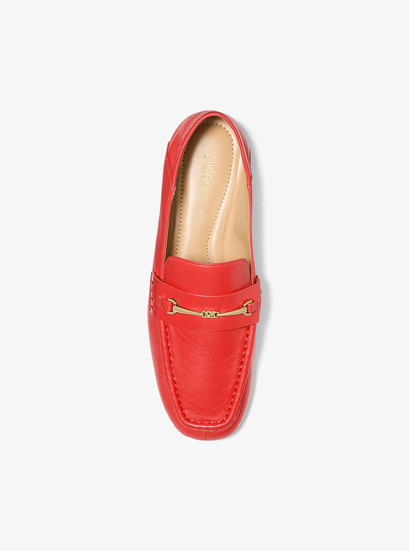 Loafer Lena aus Leder in DUNKLES SIENNA | Michael Kors