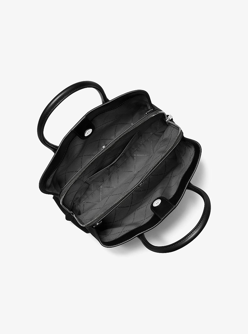 Maya Medium Satchel in BLACK | Michael Kors