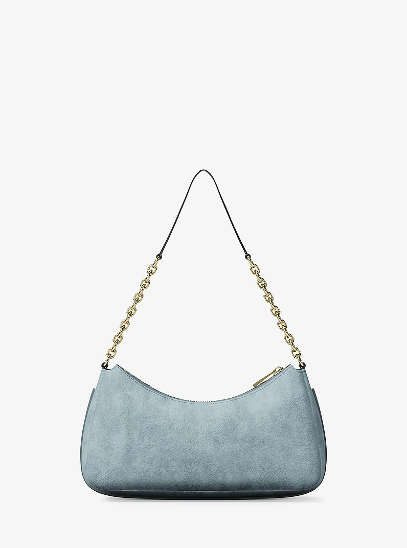 Pochette Nolita media in nabuk con catena in CHAMBRAY | Michael Kors