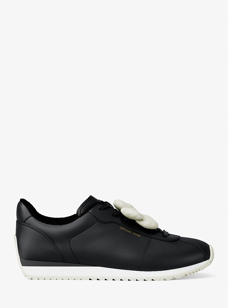 Rhodes Floral Embellished Trainer in BLACK | Michael Kors