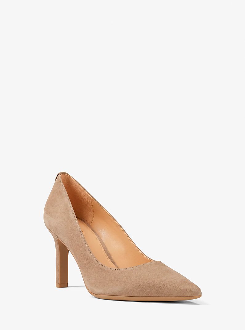 Willa Polyester Microsuede Flex Pump in CAMEL | Michael Kors