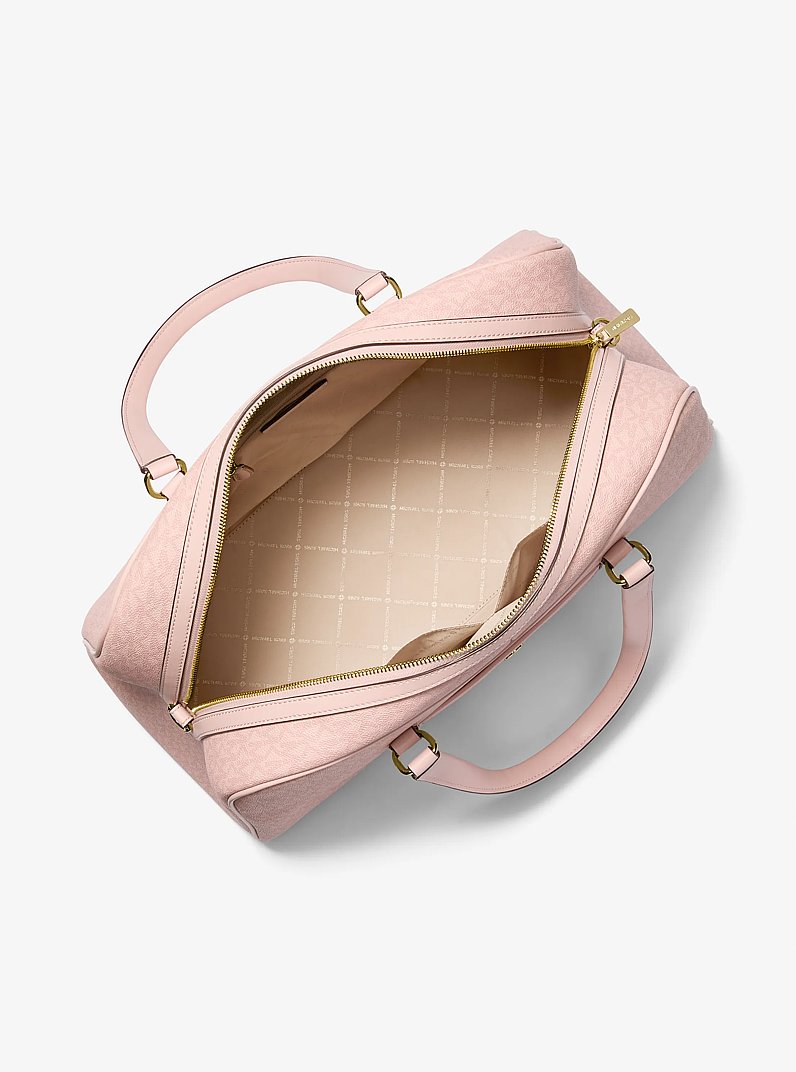 Jet Set Travel Extra-Large Signature Logo Weekender Bag in POWDER BLUSH | Michael Kors