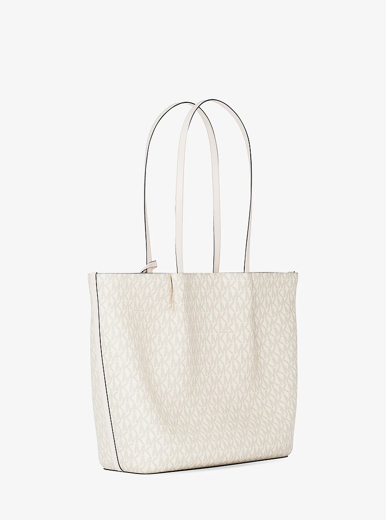 Bolso tote Carson grande con nuestro logotipo exclusivo in CREMA CLARO MULTICOLOR | Michael Kors