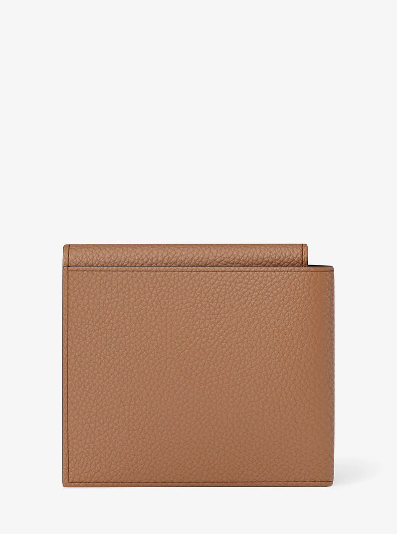 Hudson Pebbled Leather Wallet in LUGGAGE | Michael Kors
