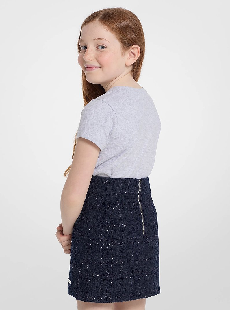 Tweed Skirt in NAVY | Michael Kors