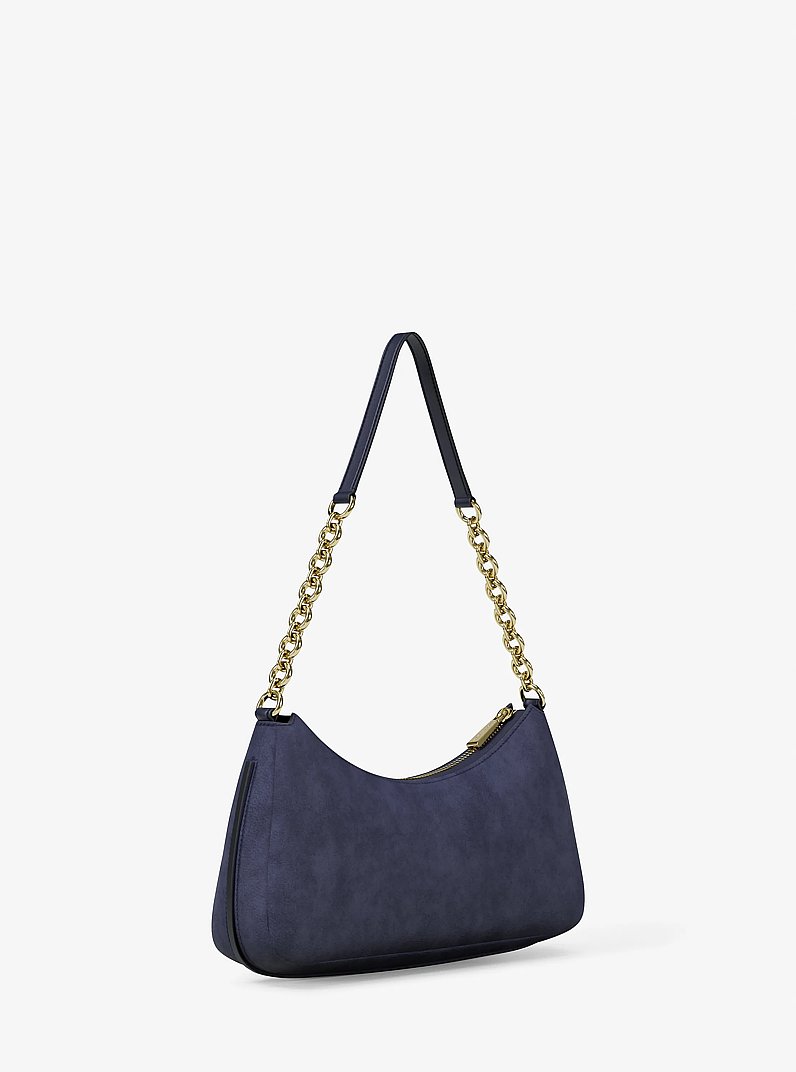 Pochette Nolita Medium aus Nubuk mit Kette in BLAUGR&Uuml;NES KLEID | Michael Kors