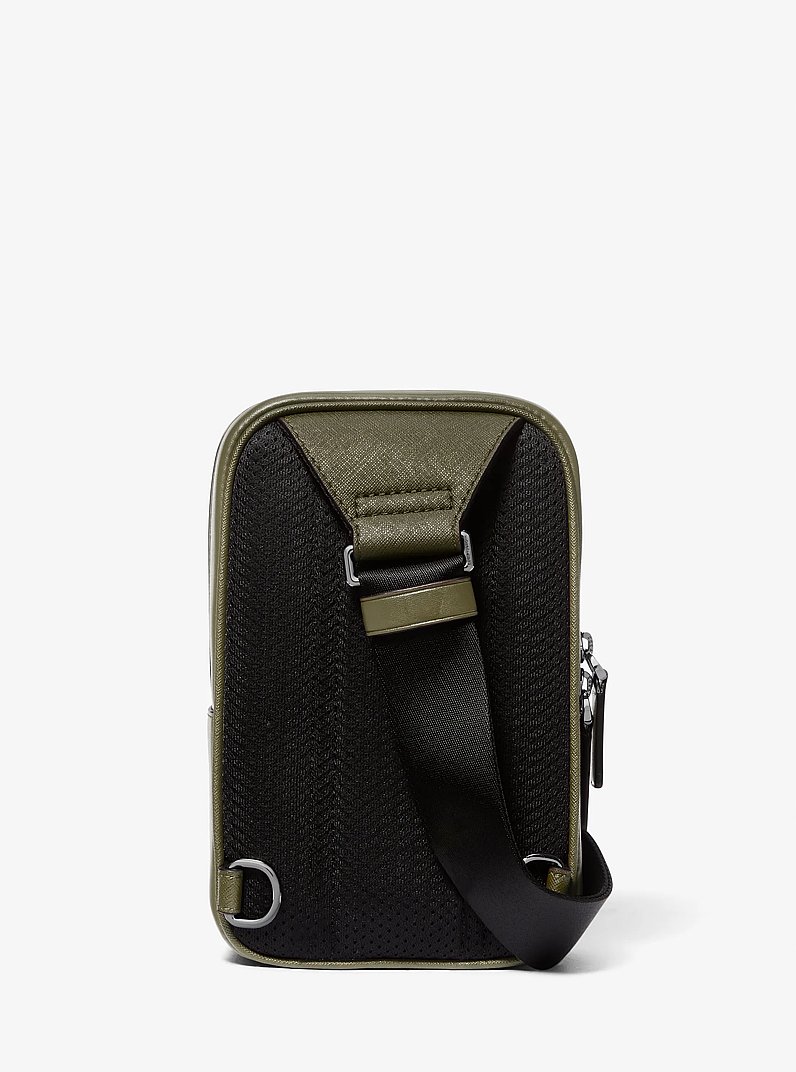 Rivington Leather Sling Pack in OLIVE - Sale | Michael Kors [US]