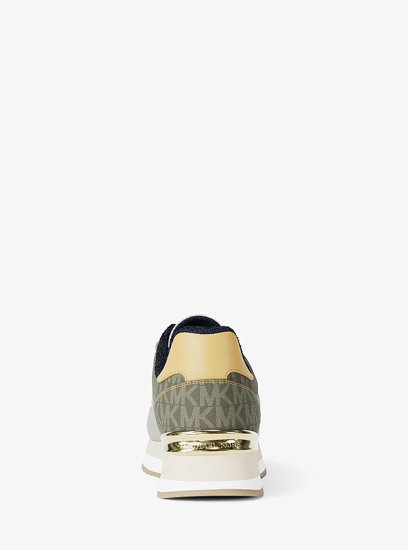 Espadrille Hattie en mat&eacute;riaux multiples in VERT OLIVE | Michael Kors