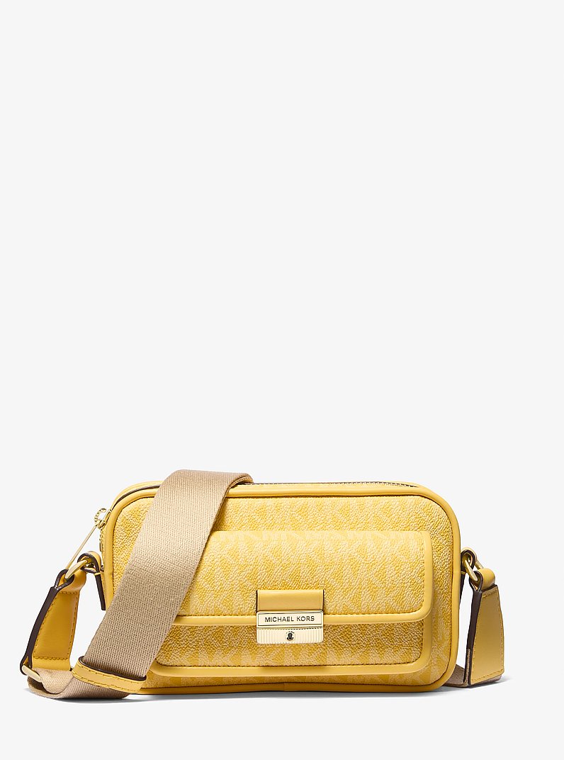Bolso cruzado Bradshaw extrapeque&ntilde;o para c&aacute;mara con logotipo de la marca in AMARILLO MARGARITA | Michael Kors