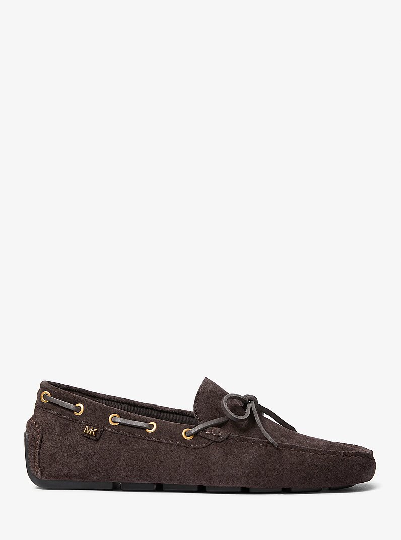 Mocassin Sayer en su&egrave;de in CHOCOLAT | Michael Kors