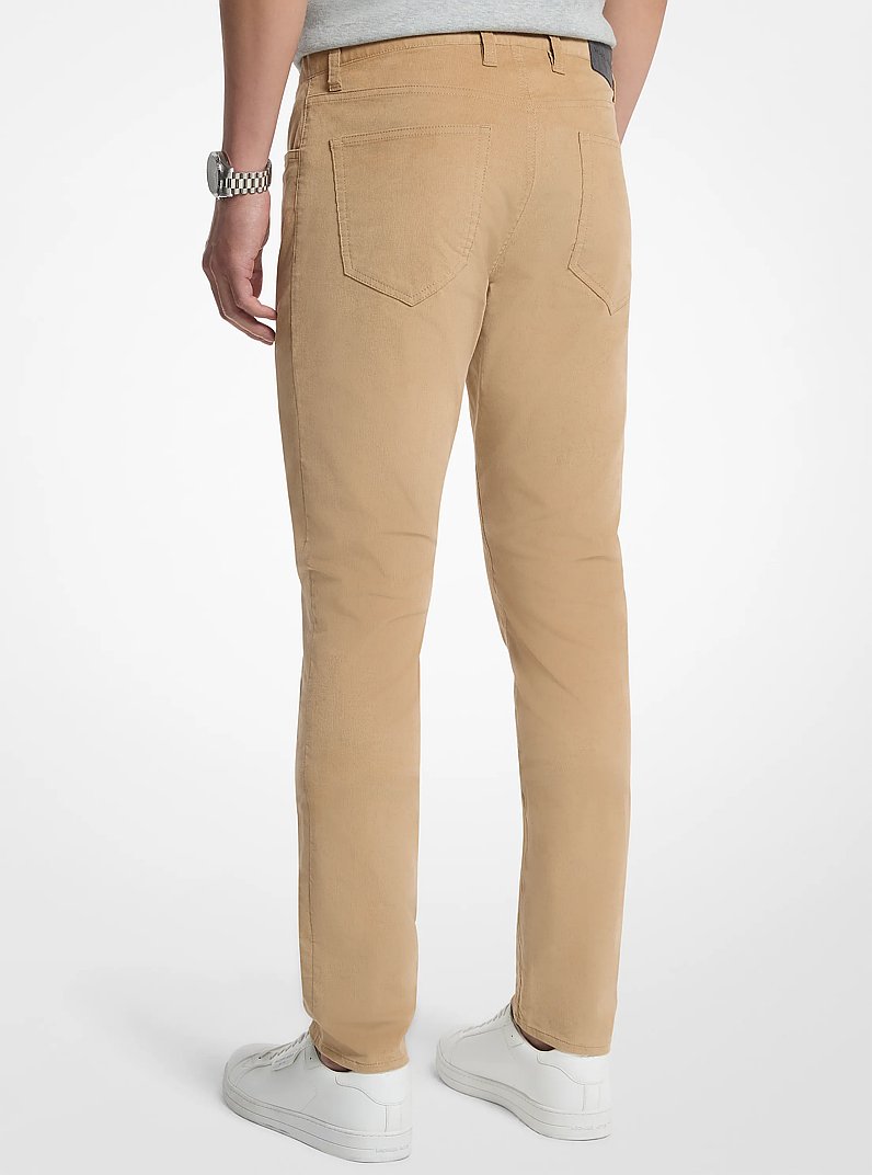 Parker Stretch Cotton Blend Pants in CAMEL | Michael Kors