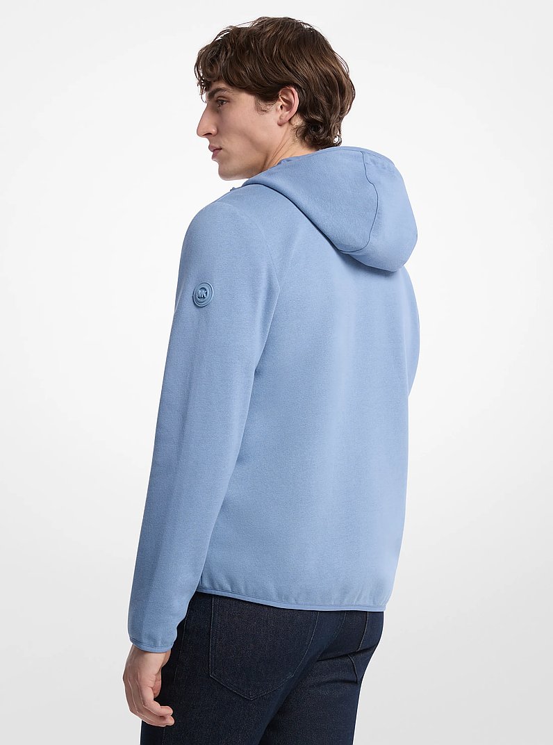 Galway Quilted Mixed-Media Jacket in CHAMBRAY | Michael Kors