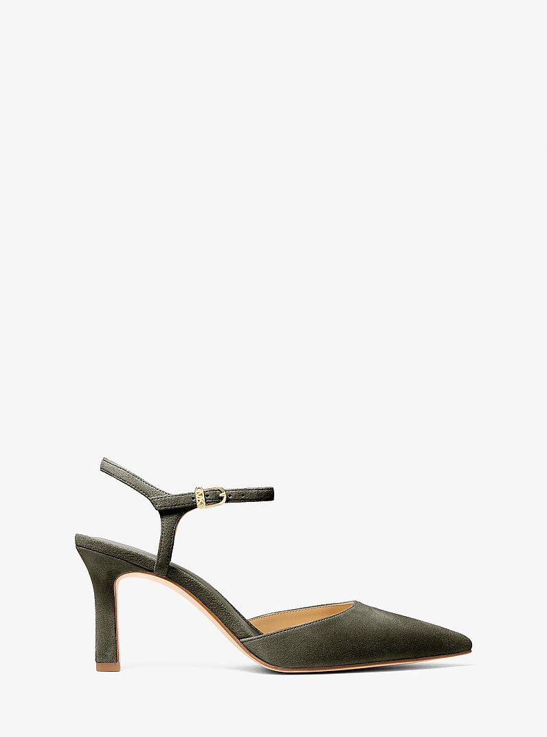 Escarpin Amara en daim &agrave; bride arri&egrave;re in LODEN | Michael Kors