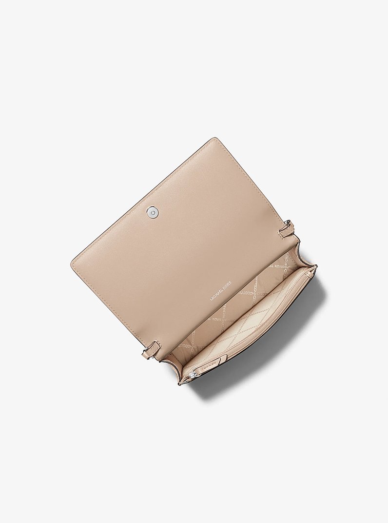 Jet Set Medium Pebbled Leather Crossbody Bag in LIGHT SAND | Michael Kors